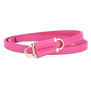 (105CM 1CMWidth (CM))( rose Red)spring style brief all-Purpose lady belt Dress Clothing collocation personality windPU 