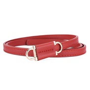 (105CM 1CMWidth (CM))( red)spring style brief all-Purpose lady belt Dress Clothing collocation personality windPU belt