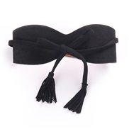 ( black) bow belt belt width Girdle personality fashion tassel belt trend brief