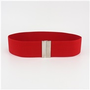 (60-80cm)( red )Tightness belt lady velvet all-Purpose student Dress Korean style elasticity abdomen in beltcm comfort