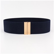 (60-80cm)( Navy blue)Tightness belt lady velvet all-Purpose student Dress Korean style elasticity abdomen in beltcm com