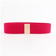 (60-80cm)( rose Red)Tightness belt lady velvet all-Purpose student Dress Korean style elasticity abdomen in beltcm comf