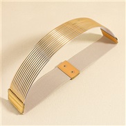 (Gold)ornament belt gold long Girdle fashion elasticity width belt all-Purpose Dress accessories occidental style