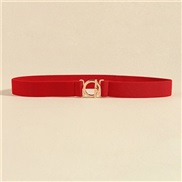 ( red) woman belt fashion belt ornament Dress big Tightness elasticity Girdle ethnic style lady