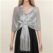 (190cm( Tassels))(  Silver) gold silver shawl scarf bride shawl