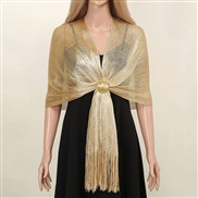 (190cm( Tassels)) gold silver shawl scarf bride shawl