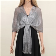 (190cm( Tassels))(  gray) gold silver shawl scarf bride shawl