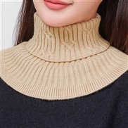 (25)(  camel)high quality Autumn and Winter false collar woman all-Purpose knitting Collar sweater high collar warm woo