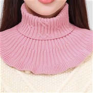 (25)(  hide powder )high quality Autumn and Winter false collar woman all-Purpose knitting Collar sweater high collar w