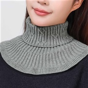 (25)(  gray)high quality Autumn and Winter false collar woman all-Purpose knitting Collar sweater high collar warm wool