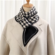 (110*11cm)(DJ    houndstoothblack and white)Korean style Autumn and Winter knitting woolen thick warm short style scarf