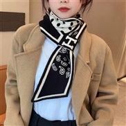 (110*11cm)(QD   )Korean style Autumn and Winter knitting woolen thick warm short style scarf houndstooth all-Purpose hi