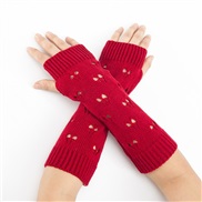 ( red)love knitting woolen warm Autumn and Winter man woman medium long style skiing sleeves