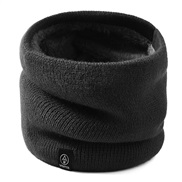 ( black)Winter warm Collar man fashion pure color scarf woman hedging thick Autumn and Winter Outdoor