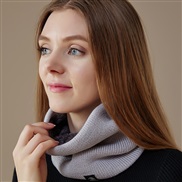 (Free Size )( gray)Winter warm Collar man fashion pure color scarf woman hedging thick Autumn and Winter Outdoor