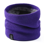 (Free Size )(purple)Winter warm Collar man fashion pure color scarf woman hedging thick Autumn and Winter Outdoor