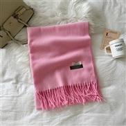 (190*70cm)(LM    Pink)scarf woman pure color imitate sheep velvet Autumn and Winter fashion high medium long style warm