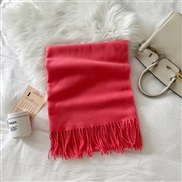 (190*70cm)(LM    pink)scarf woman pure color imitate sheep velvet Autumn and Winter fashion high medium long style warm