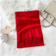 (190*70cm)(LM    red)scarf woman pure color imitate sheep velvet Autumn and Winter fashion high medium long style warm 