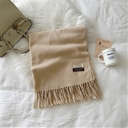 (190*70cm)(LM    Beige)scarf woman pure color imitate sheep velvet Autumn and Winter fashion high medium long style war