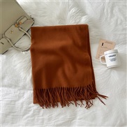 (190*70cm)(LM  )scarf woman pure color imitate sheep velvet Autumn and Winter fashion high medium long style warm scarf