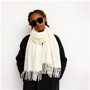 (LM    while )pure color imitate sheep velvet scarf woman Winter occidental style color color warm Collar long style sh