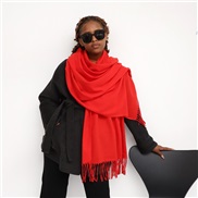 (70*210cm)(LM    red)pure color imitate sheep velvet scarf woman Winter occidental style color color warm Collar long s