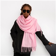 (70*210cm)(LM    Pink)pure color imitate sheep velvet scarf woman Winter occidental style color color warm Collar long 