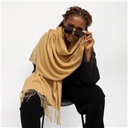 (70*210cm)(LM    camel)pure color imitate sheep velvet scarf woman Winter occidental style color color warm Collar long