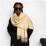 (70*210cm)(LM    Beige)pure color imitate sheep velvet scarf woman Winter occidental style color color warm Collar long