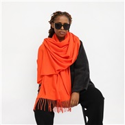 (70*210cm)(LM   orange)pure color imitate sheep velvet scarf woman Winter occidental style color color warm Collar long