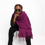 (70*210cm)(LM   purple )pure color imitate sheep velvet scarf woman Winter occidental style color color warm Collar lon