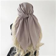 (TEQ    Light gray) pure color Turkey generous spring scarves woman Muslim head scarf