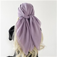 (TEQ    gray  purple ) pure color Turkey generous spring scarves woman Muslim head scarf