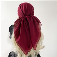 (TEQ    Red wine) pure color Turkey generous spring scarves woman Muslim head scarf