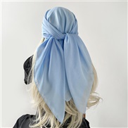 (TEQ    blue ) pure color Turkey generous spring scarves woman Muslim head scarf