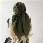 (TEQ    Army green) pure color Turkey generous spring scarves woman Muslim head scarf