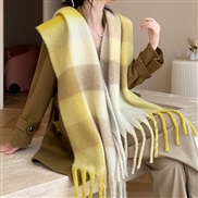 Winter high thick warm scarf woman Winter imitate sheep velvet scarf Collar shawl fashion