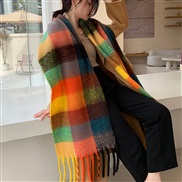 (245)Winter high thick warm scarf woman Winter imitate sheep velvet scarf Collar shawl fashion