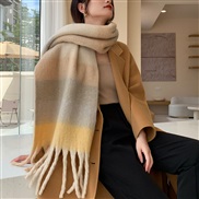 (245)Winter high thick warm scarf woman Winter imitate sheep velvet scarf Collar shawl fashion