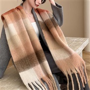 (245)Winter high thick warm scarf woman Winter imitate sheep velvet scarf Collar shawl fashion