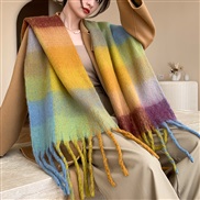 (245)Winter high thick warm scarf woman Winter imitate sheep velvet scarf Collar shawl fashion