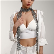 ( gray) occidental style fashion lady sequin scarf personality trend wind