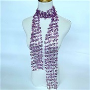 (purple) occidental style fashion lady sequin scarf personality trend wind