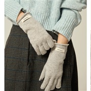 (  %  while  gray )% pure sheep velvet glove woman Winter warm more knitting woolen mitten touch screen autumn