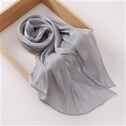 (70*175CM)(  Light gray) silk style bag head fashion  travel retro style head