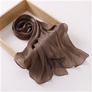 (70*175CM)(  Brown) silk style bag head fashion  travel retro style head