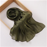 (70*175CM)(  Army green) silk style bag head fashion  travel retro style head