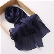 (70*175CM)(  Navy blue) silk style bag head fashion  travel retro style head