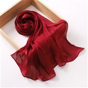 (70*175CM)(  Red wine) silk style bag head fashion  travel retro style head